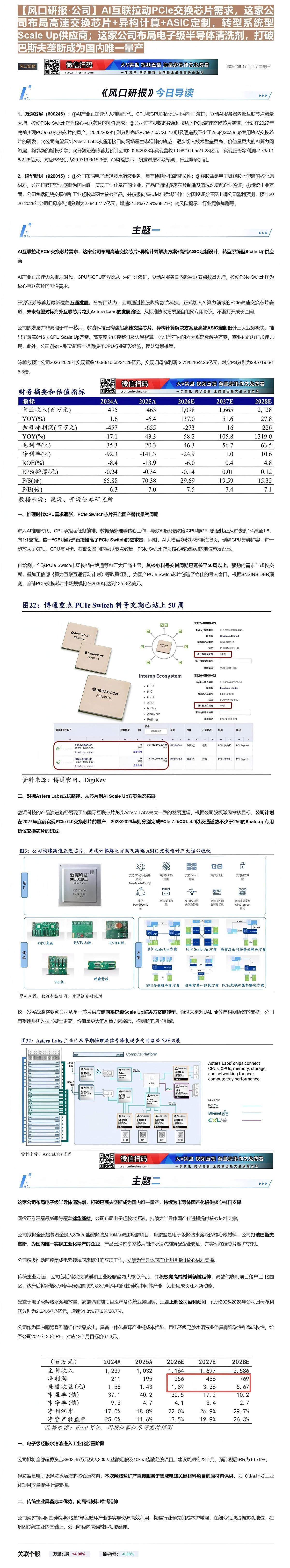 【财联VIP专栏】【风口研报·公司】AI互联拉动PCIe交换芯片需求，这家公司布局高速交换芯片+异构计算+ASIC定制，......