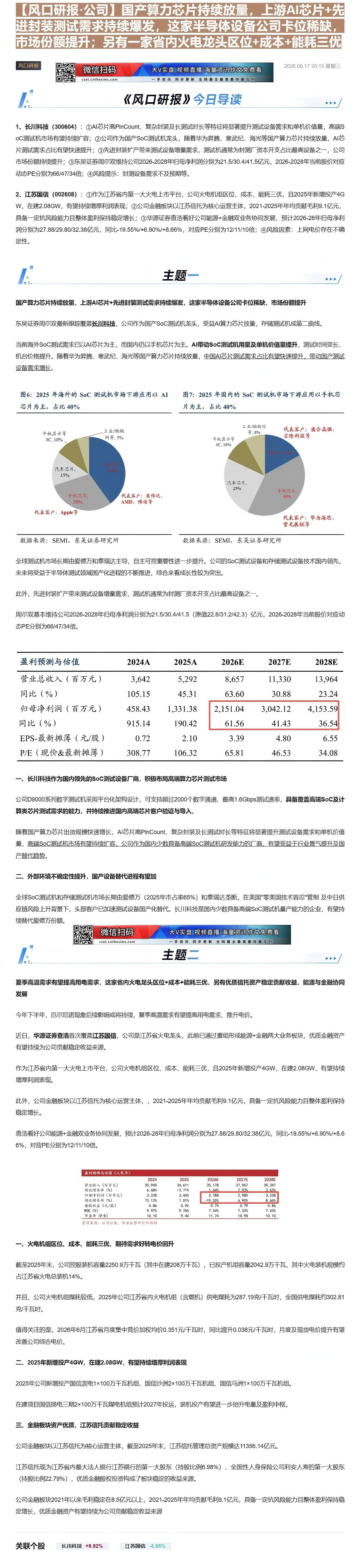【财联VIP专栏】【风口研报·公司】国产算力芯片持续放量，上游AI芯片+先进封装测试需求持续爆发，这家半导体设备公司卡位......