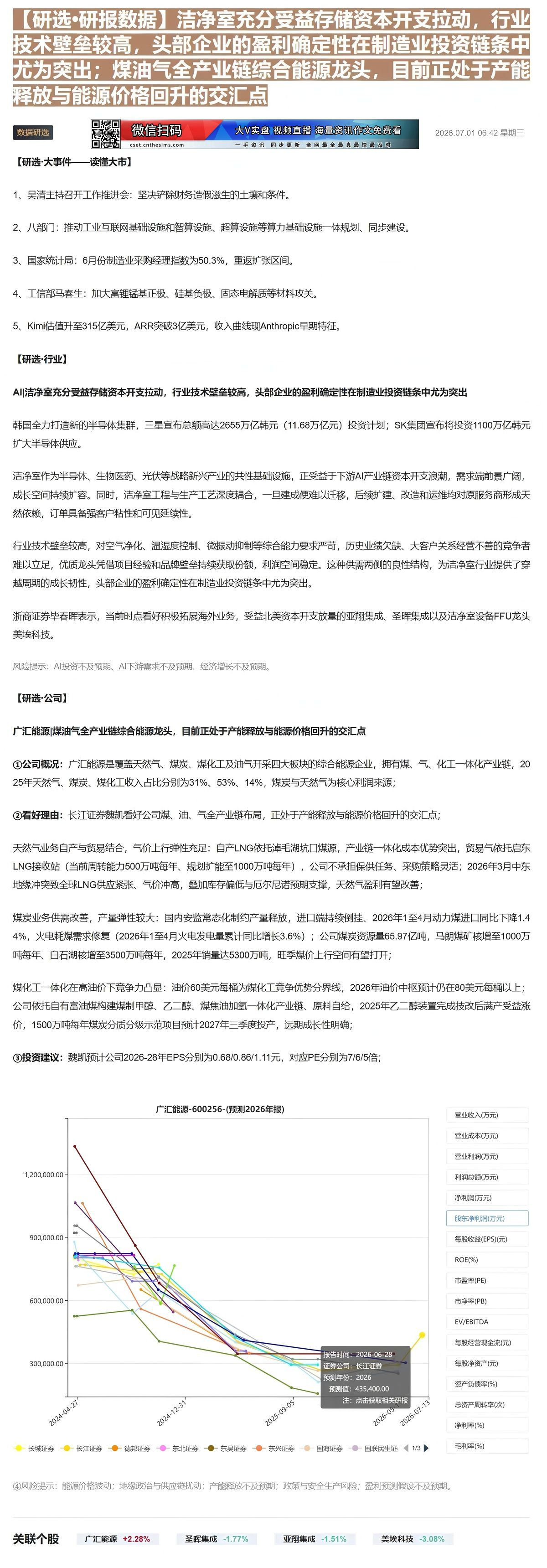 【财联VIP专栏】【研选•研报数据】洁净室充分受益存储资本开支拉动，行业技术壁垒较高，头部企业的盈利确定性在制造业投资链......
