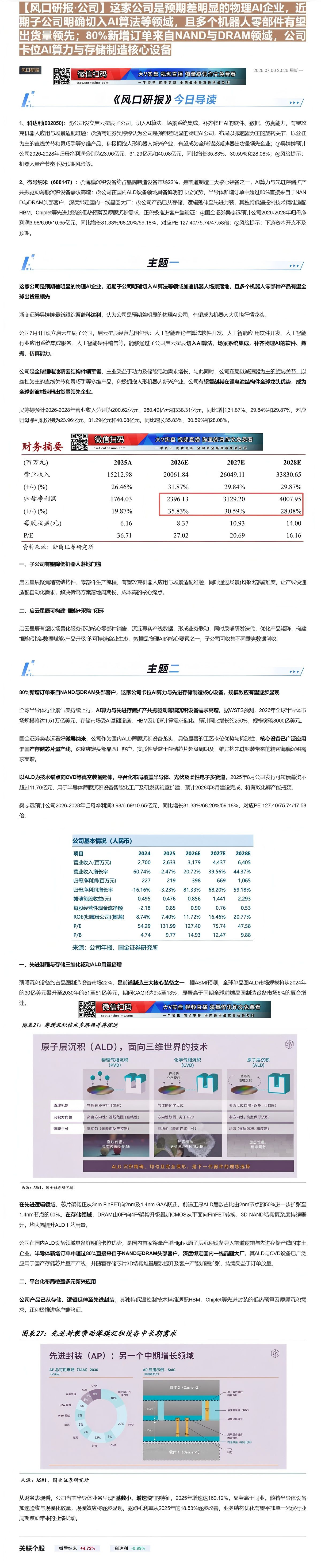 【财联VIP专栏】【风口研报·公司】这家公司是预期差明显的物理AI企业，近期子公司明确切入AI算法等领域，且多个机器人零......