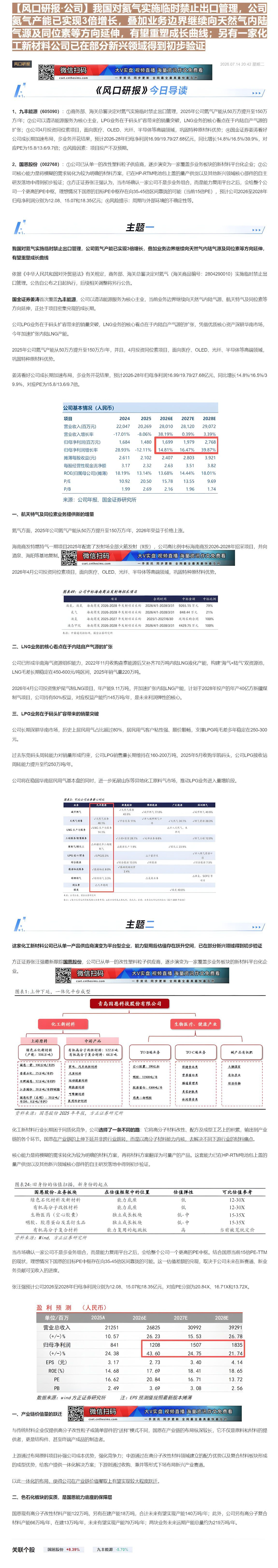 【财联VIP专栏】【风口研报·公司】我国对氦气实施临时禁止出口管理，公司氦气产能已实现3倍增长，叠加业务边界继续向天然气......