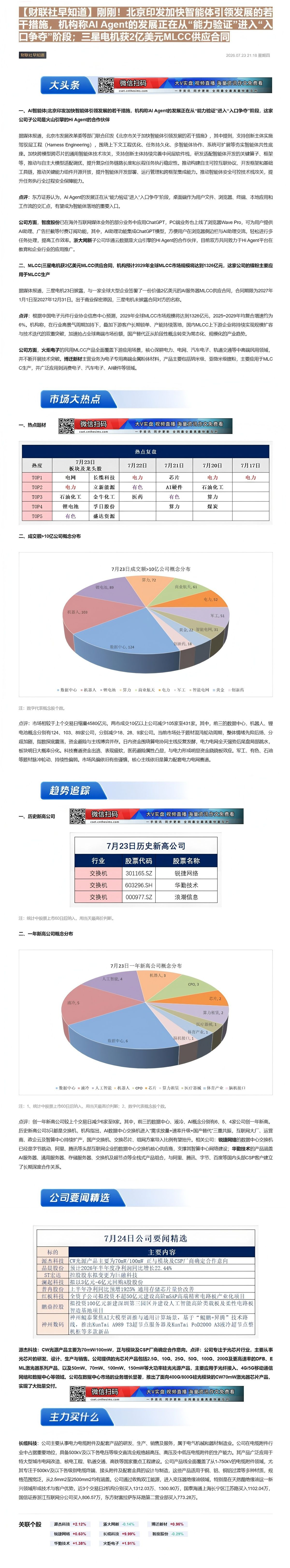 【财联VIP专栏】【财联社早知道】刚刚！北京印发加快智能体引领发展的若干措施，机构称AI Agent的发展正在从“能力验......