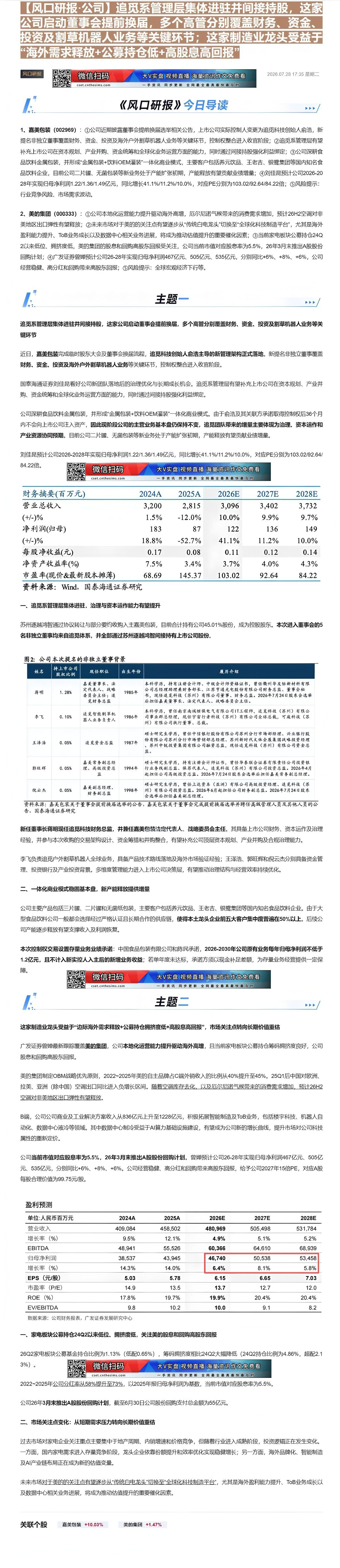 【财联VIP专栏】【风口研报·公司】追觅系管理层集体进驻并间接持股，这家公司启动董事会提前换届，多个高管分别覆盖财务、资......