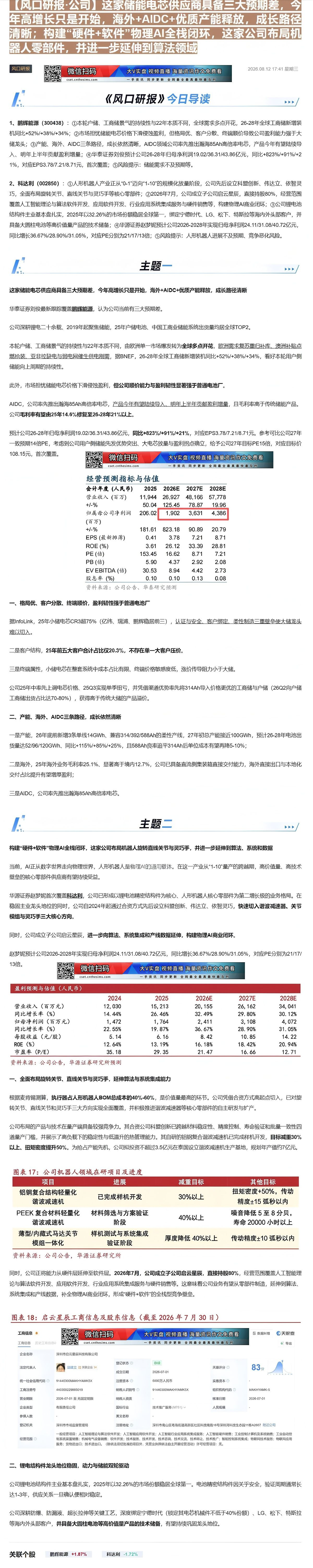 【财联VIP专栏】【风口研报·公司】这家储能电芯供应商具备三大预期差，今年高增长只是开始，海外+AIDC+优质产能释放，......